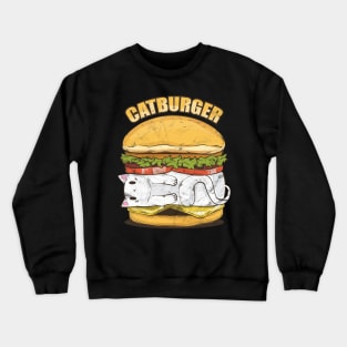 Cat Burger Vintage Look Crewneck Sweatshirt